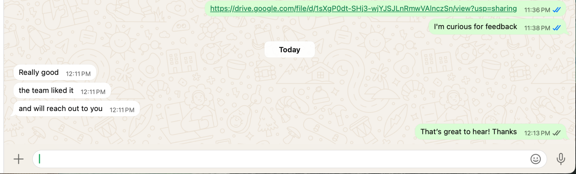 Edit Lobby testimonial on WhatsApp
